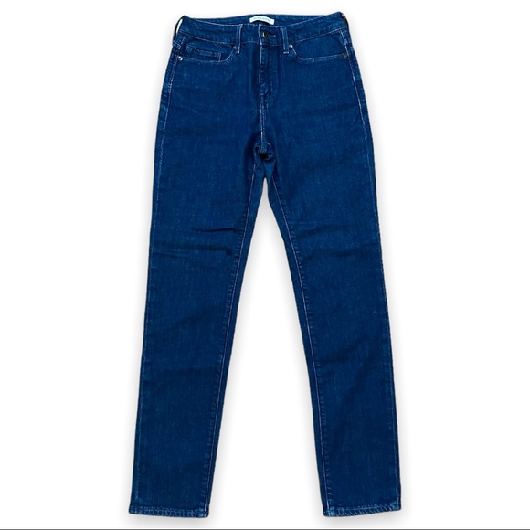 LEVI’S Made & Crafted Premium Denim Stitch High Slim Jeans Dark Wash Size 27 - Picture 3 of 14